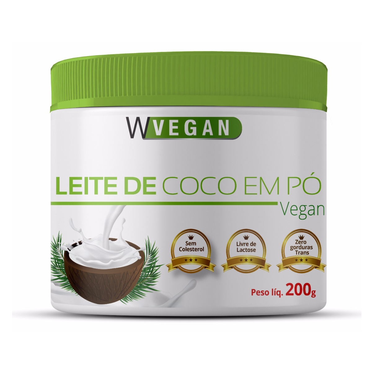Combo Leite de Coco 200g+Nutritional Yeast 120g WVegan Vegano