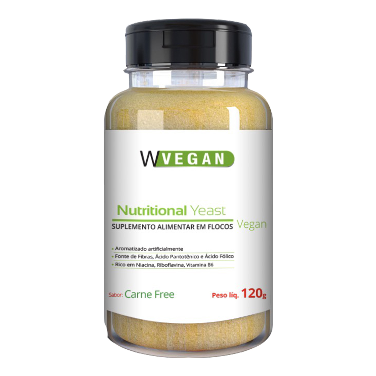 Nutritional Yeast Flocos Sabor Carne Free 120g WVegan Vegano