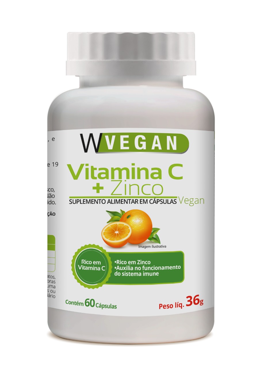 Combo Reforco Da Imunidade – 1 Vitamina C 500mg + Zinco 60 Capsulas + 1 Polivegan 60 Capsulas Vegano