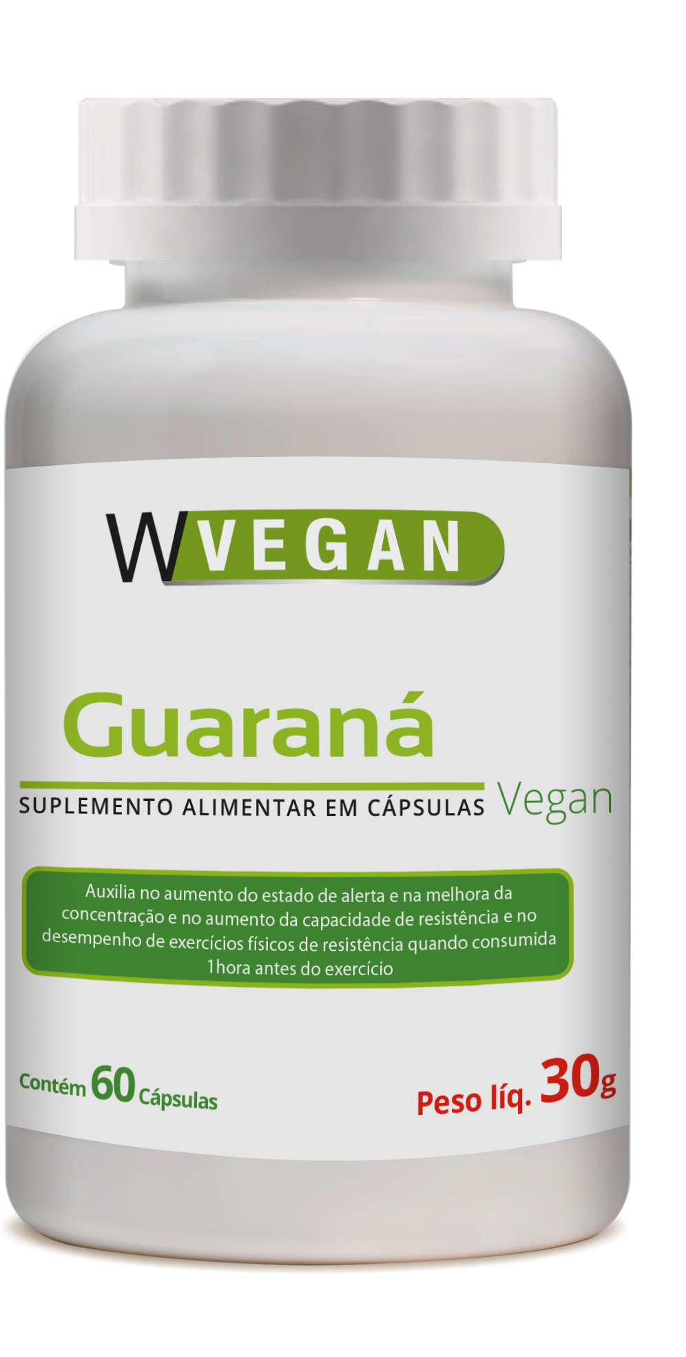 Guarana 60 capsulas WVegan Vegano