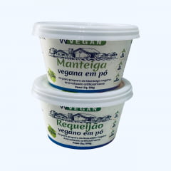 Combo - 1 Manteiga 50g + 1 Requeijão 100g Vegan em pó WVegan Vegano