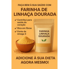 Farinha de Linhaça Dourada 500g Embalagem Refil Wvegan Farinha de Linhaça Dourada 500g Embalagem Refil Wvegan