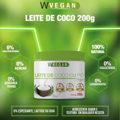 Leite de Coco em pó 200g WVegan Vegano