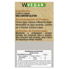 Macarrão Vegan Vermicelli 84g WVegan