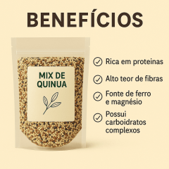 Mix de Quinua 500g refil Embalagem Refil Wvegan Mix de Quinua 500g refil Embalagem Refil Wvegan