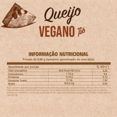 Pó para preparo de Queijo Vegano 100g WVegan Cheese