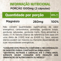 Cloreto de Magnesio 500mg PA 60 capsulas WVegan