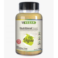 Nutritional Yeast 120g Flocos Sabores WVegan - Levedura Nutricional - CHEDDAR FREE Vegano