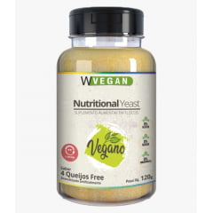 Nutritional Yeast Flocos Sabor 4 Queijos Free 120g WVegan Vegano