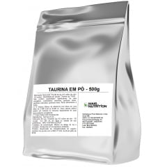Taurina 500 gramas 500g Embalagem Refil Mais Nutrition
