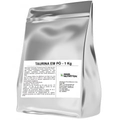 Taurina 1Kg 1 Kilo Quilo Embalagem Refil Mais Nutrition