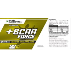 BCAA Force 100 capsulas Mais Nutrition Aminoacido