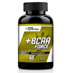 Por Apenas R$15,90 - BCAA Force 60 capsulas Mais Nutrition
