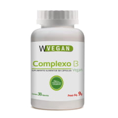 Complexo B 30 capsulas WVegan Vitamina H Vegano