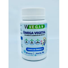 Ômega 3 Vegetal 60 capsulas WVegan Omega DHA Vegano