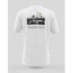 Camiseta Go Vegan WVegan Vegan Tamanhos P , M e G