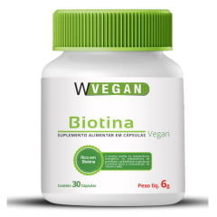 Biotina 500mg 30 capsulas WVegan