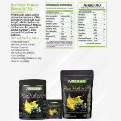 Combo 2 Rice Protein Premium 900g WVegan Vegano