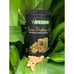 Rice Protein Premium 330g com DHA WVegan Paçoca - Proteina de Arroz Pacoca Vegano
