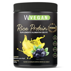 Rice Protein Premium 350g WVegan Sabor Banana Com Açai Vegano