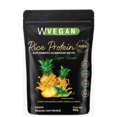 Rice Protein Premium 900g Sabores Embalagem Refil WVegan Sabor Abacaxi com Hortela Vegano